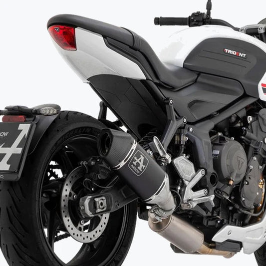 ARROW FULL SYSTEM RACING EXHAUST WITH VELOCE ALUMINIUM SILENCER FOR TRIUMPH TRIDENT 660