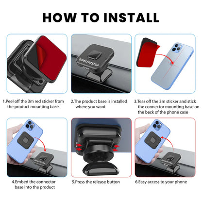 QUICK LOCK MINI GEN-1 WITH IN-BUILT MAGNETIC LOCK TECHNOLOGY CAR DASHBOARD MOBILE HOLDER