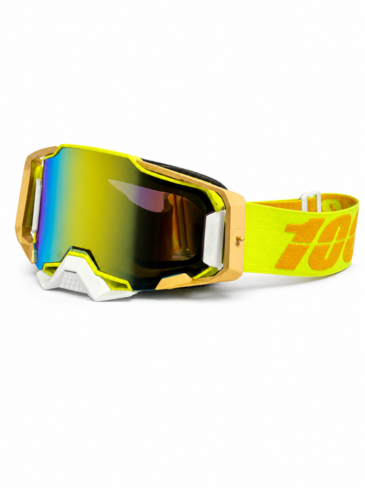 100% ARMEGA GOLDEN GOGGLES  ( GOLDEN LENS) | MX GOGGLES