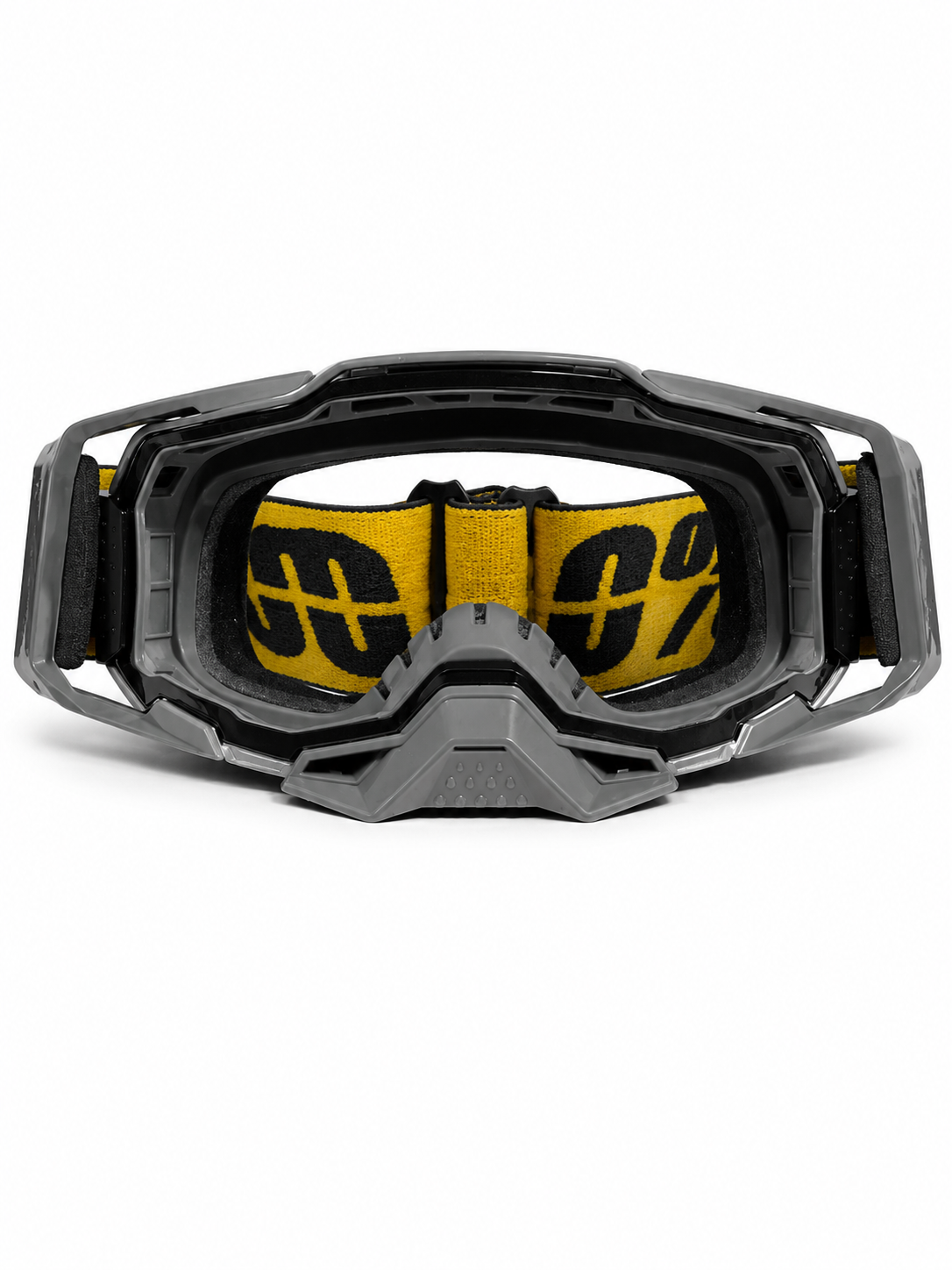 100% ARMEGA GREY GOGGLE  ( CLEAR LENS) | MX GOGGLES