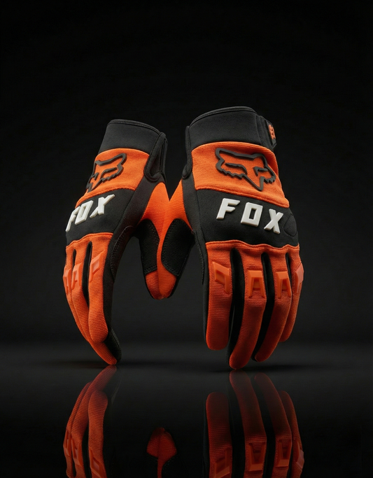 FOX ORANGE WHITE LETTERING XL | MX GLOVES