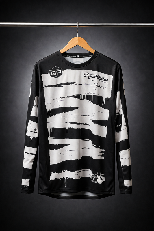 TROY LEE DESIGNS BLACK WHITE GP | MX JERSEY
