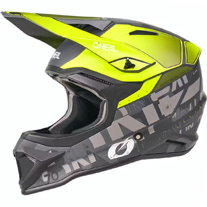 ONEAL 1 SERIES V27 VOLTIXX BLACK NEON YELLOW MOTOCROSS HELMET