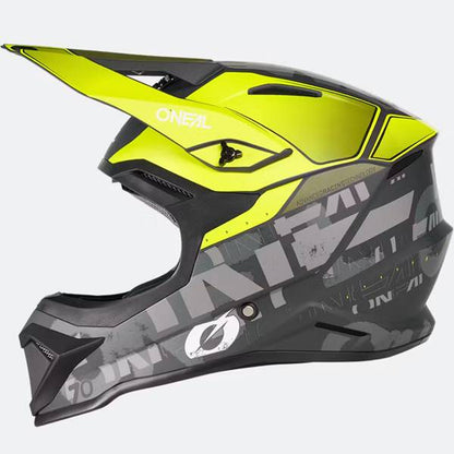 ONEAL 1 SERIES V27 VOLTIXX BLACK NEON YELLOW MOTOCROSS HELMET