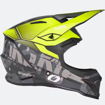 ONEAL 1 SERIES V27 VOLTIXX BLACK NEON YELLOW MOTOCROSS HELMET