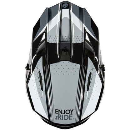 ONEAL 1 SERIES V26 RC BLACK GREY MOTOCROSS HELMET