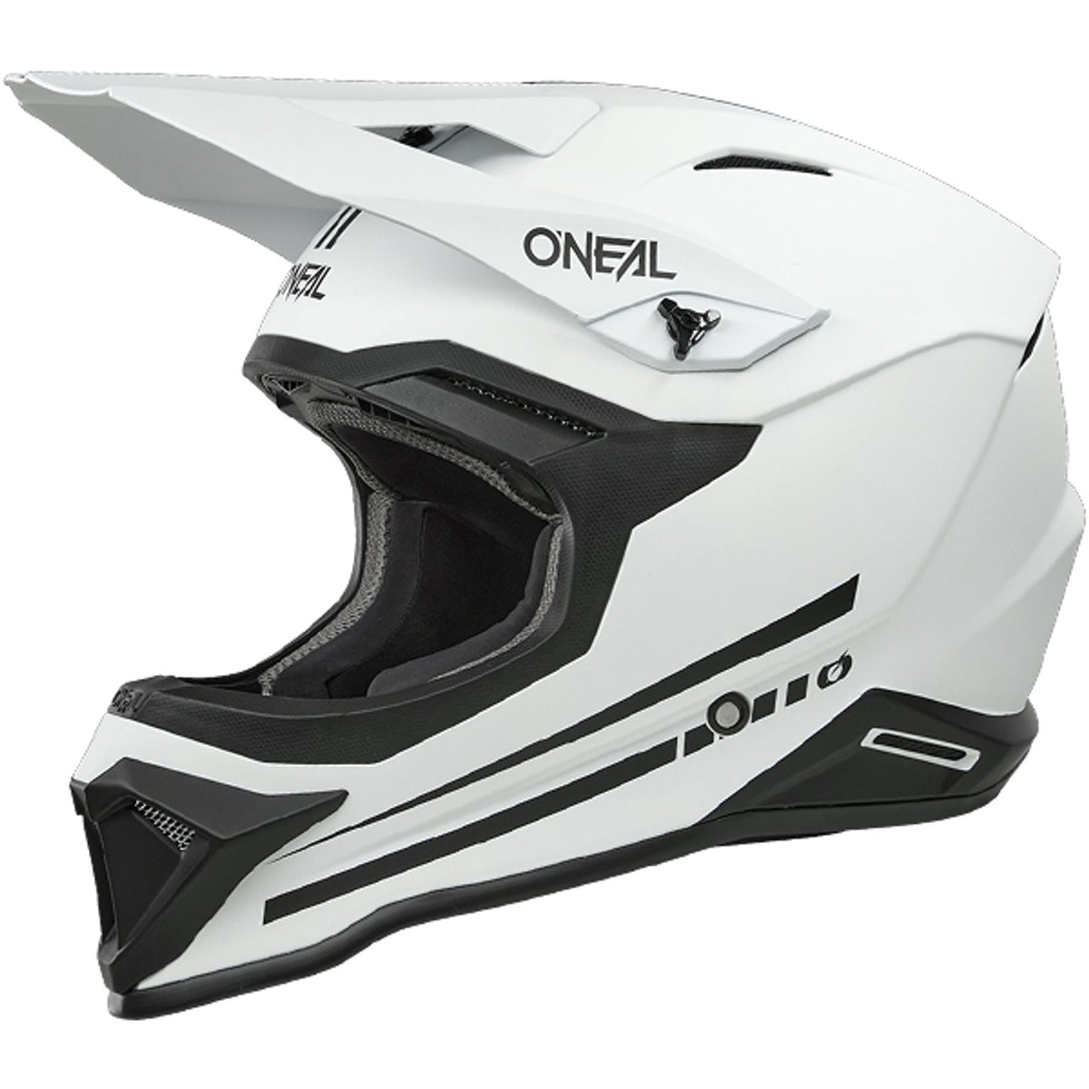 ONEAL 1 SERIES V25 SOLID WHITE MOTOCROSS HELMET