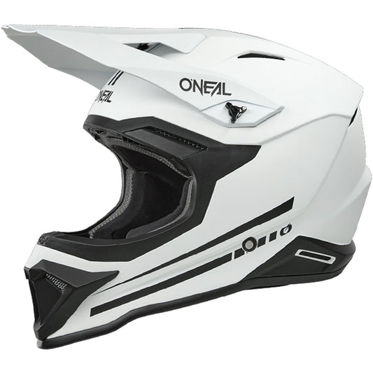 ONEAL 1 SERIES V25 SOLID WHITE MOTOCROSS HELMET