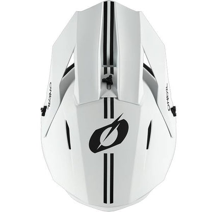 ONEAL 1 SERIES V25 SOLID WHITE MOTOCROSS HELMET