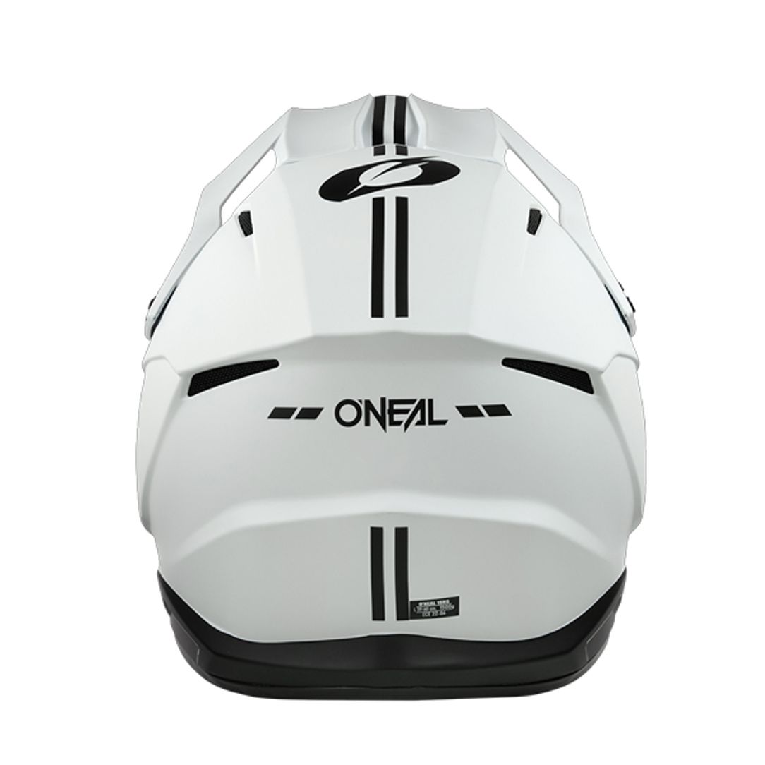 ONEAL 1 SERIES V25 SOLID WHITE MOTOCROSS HELMET