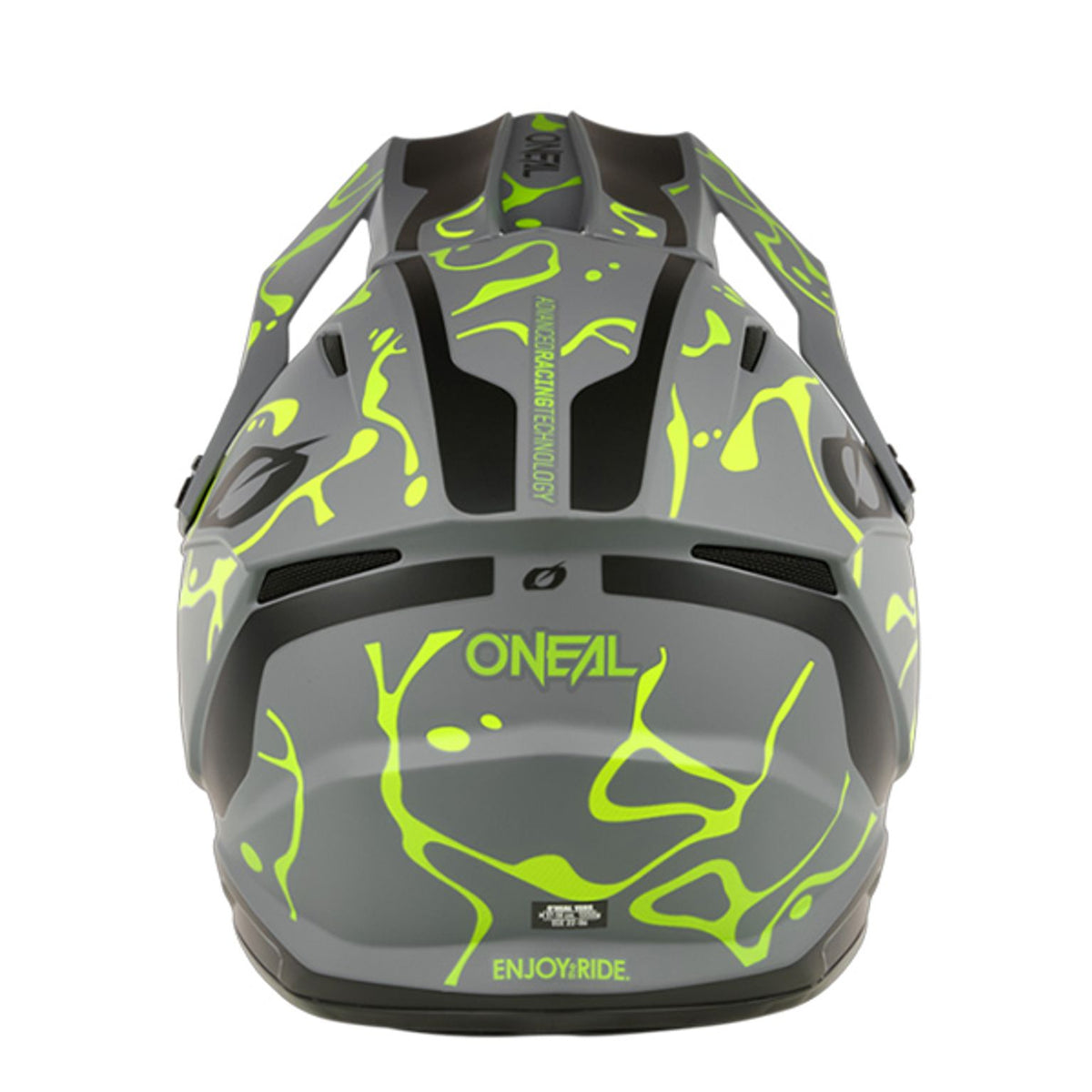 ONEAL 1 SERIES V26 SPLASH GREY NEON YELLOW MOTOCROSS HELMET
