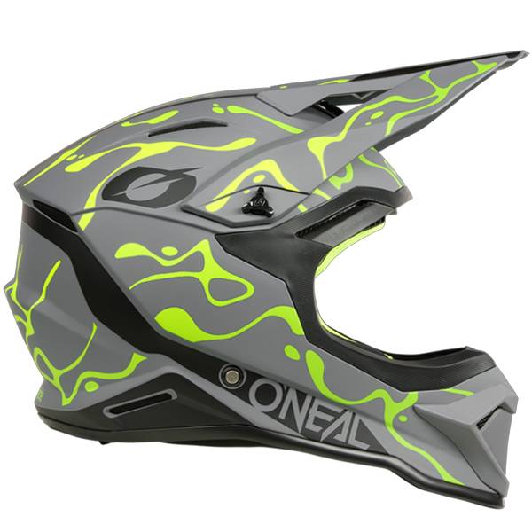 ONEAL 1 SERIES V26 SPLASH GREY NEON YELLOW MOTOCROSS HELMET