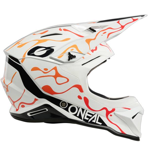 ONEAL 1 SERIES V26 SPLASH WHITE ORANGE MOTOCROSS HELMET