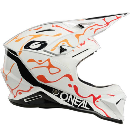 ONEAL 1 SERIES V26 SPLASH WHITE ORANGE MOTOCROSS HELMET