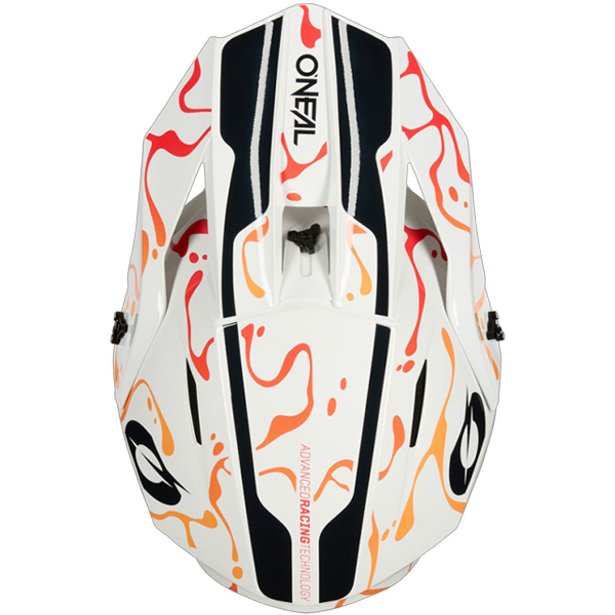 ONEAL 1 SERIES V26 SPLASH WHITE ORANGE MOTOCROSS HELMET