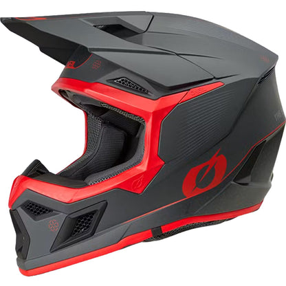 ONEAL 3 SERIES V27 E-STROKE GREY RED MOTOCROSS HELMET