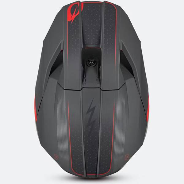 ONEAL 3 SERIES V27 E-STROKE GREY RED MOTOCROSS HELMET