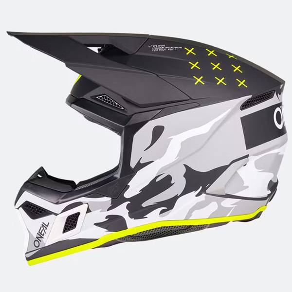 ONEAL 3 SERIES V27 HEAT BLACK GREY MOTOCROSS HELMET
