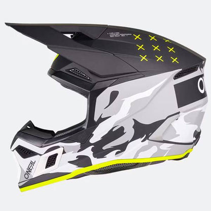 ONEAL 3 SERIES V27 HEAT BLACK GREY MOTOCROSS HELMET