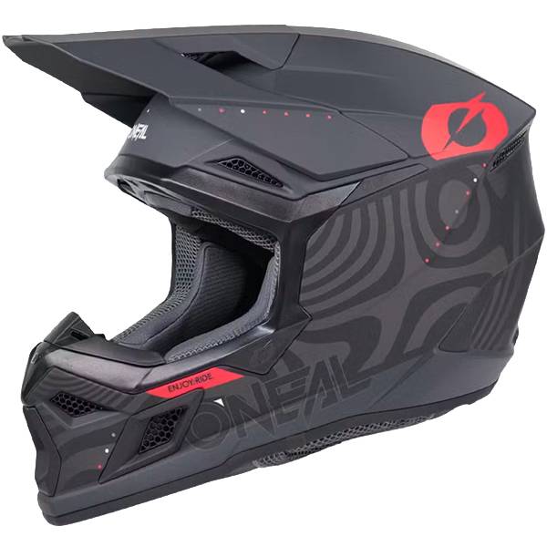 ONEAL 3 SERIES V27 NOVA BLACK MOTOCROSS HELMET