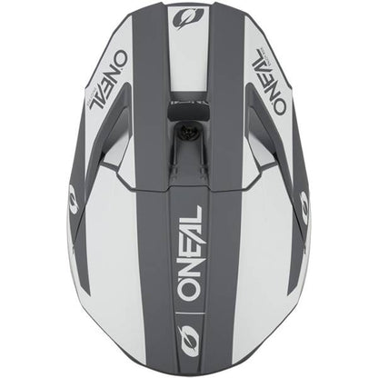 ONEAL 3 SERIES V26 SOLID WHITE BLACK MOTOCROSS HELMET