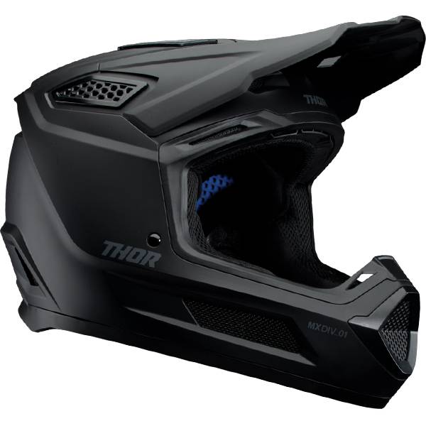 THOR FLEET BLACKOUT MATT BLACK HELMET