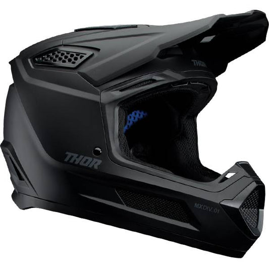 THOR FLEET BLACKOUT MATT BLACK HELMET