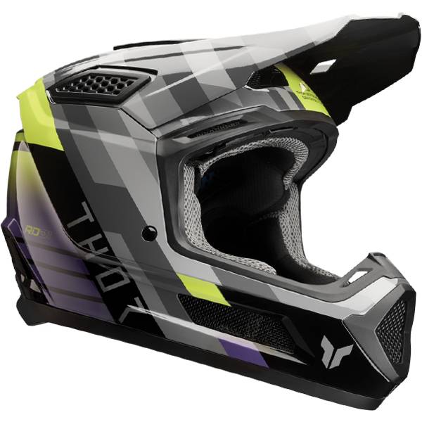 THOR FLEET CAMBER GLOSS BLACK PURPLE HELMET