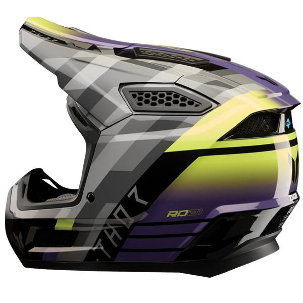 THOR FLEET CAMBER GLOSS BLACK PURPLE HELMET