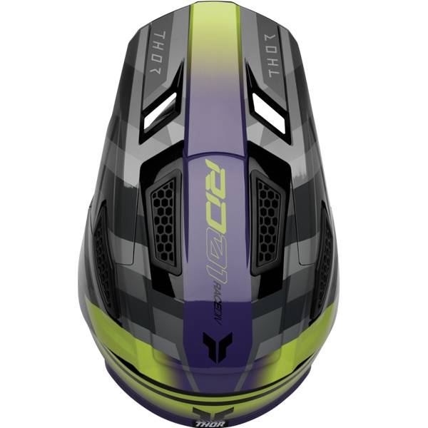 THOR FLEET CAMBER GLOSS BLACK PURPLE HELMET