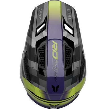 THOR FLEET CAMBER GLOSS BLACK PURPLE HELMET
