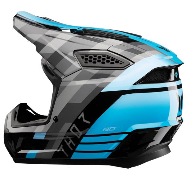 THOR FLEET CAMBER GLOSS BLACK TEAL HELMET