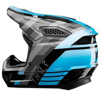 THOR FLEET CAMBER GLOSS BLACK TEAL HELMET