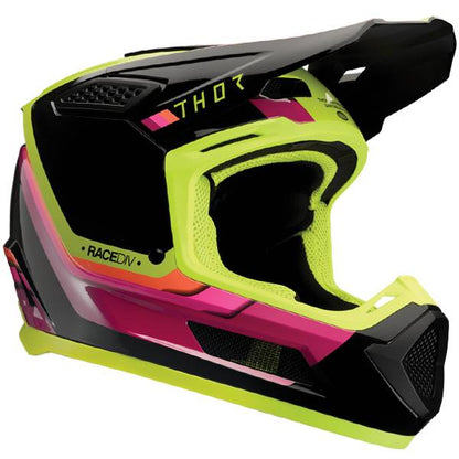 THOR FLEET DEFY GLOSS BLACK ACID HELMET