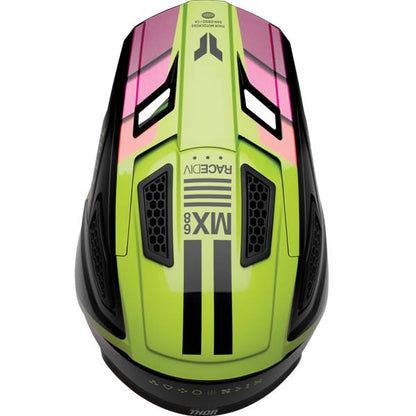 THOR FLEET DEFY GLOSS BLACK ACID HELMET