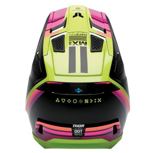 THOR FLEET DEFY GLOSS BLACK ACID HELMET