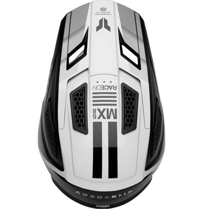 THOR FLEET DEFY GLOSS BLACK WHITE HELMET