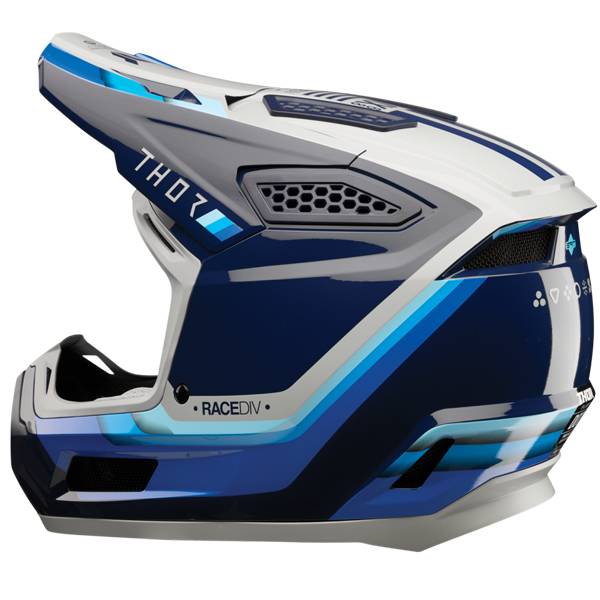 THOR FLEET DEFY GLOSS BLUE GREY HELMET