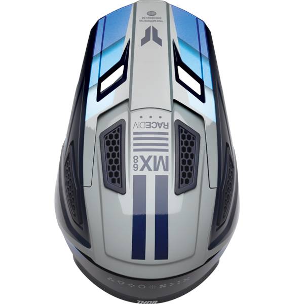 THOR FLEET DEFY GLOSS BLUE GREY HELMET