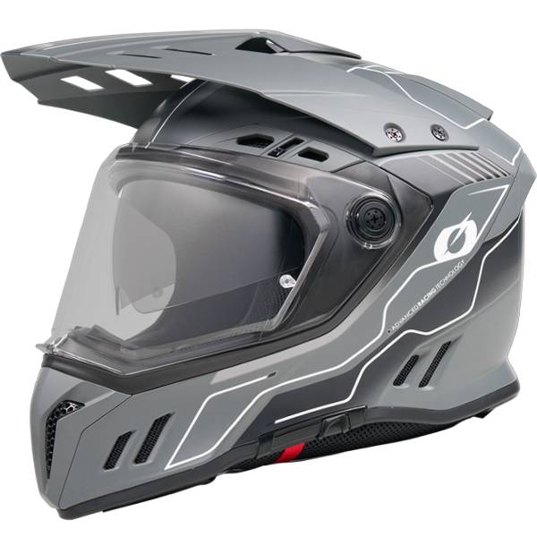 ONEAL SIERRA RS ECHO BLACK GREY ADVENTURE HELMET