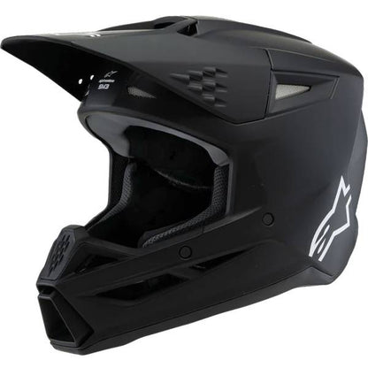 ALPINESTARS KIDS SM3 SOLID BLACK MATTE HELMET