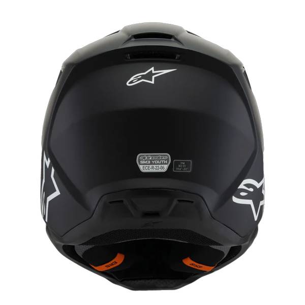 ALPINESTARS KIDS SM3 SOLID BLACK MATTE HELMET