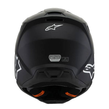 ALPINESTARS KIDS SM3 SOLID BLACK MATTE HELMET