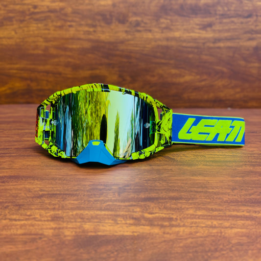 LEATT VELOCITY 6.5 GRAPHICS F.GREEN (GREEN LENS) | MX GOGGLES