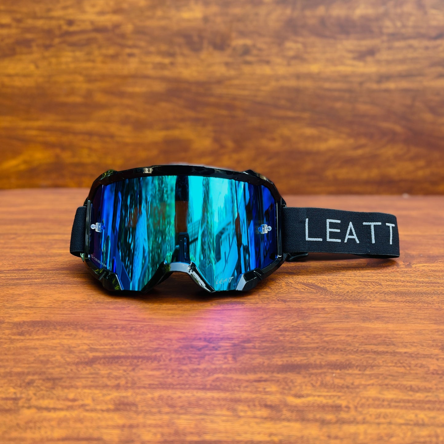 LEATT VELOCITY 4.5 BLACK (BLUE LENS) | MX GOGGLES