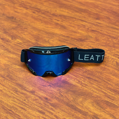 LEATT VELOCITY 4.5 BLACK (BLUE LENS) | MX GOGGLES