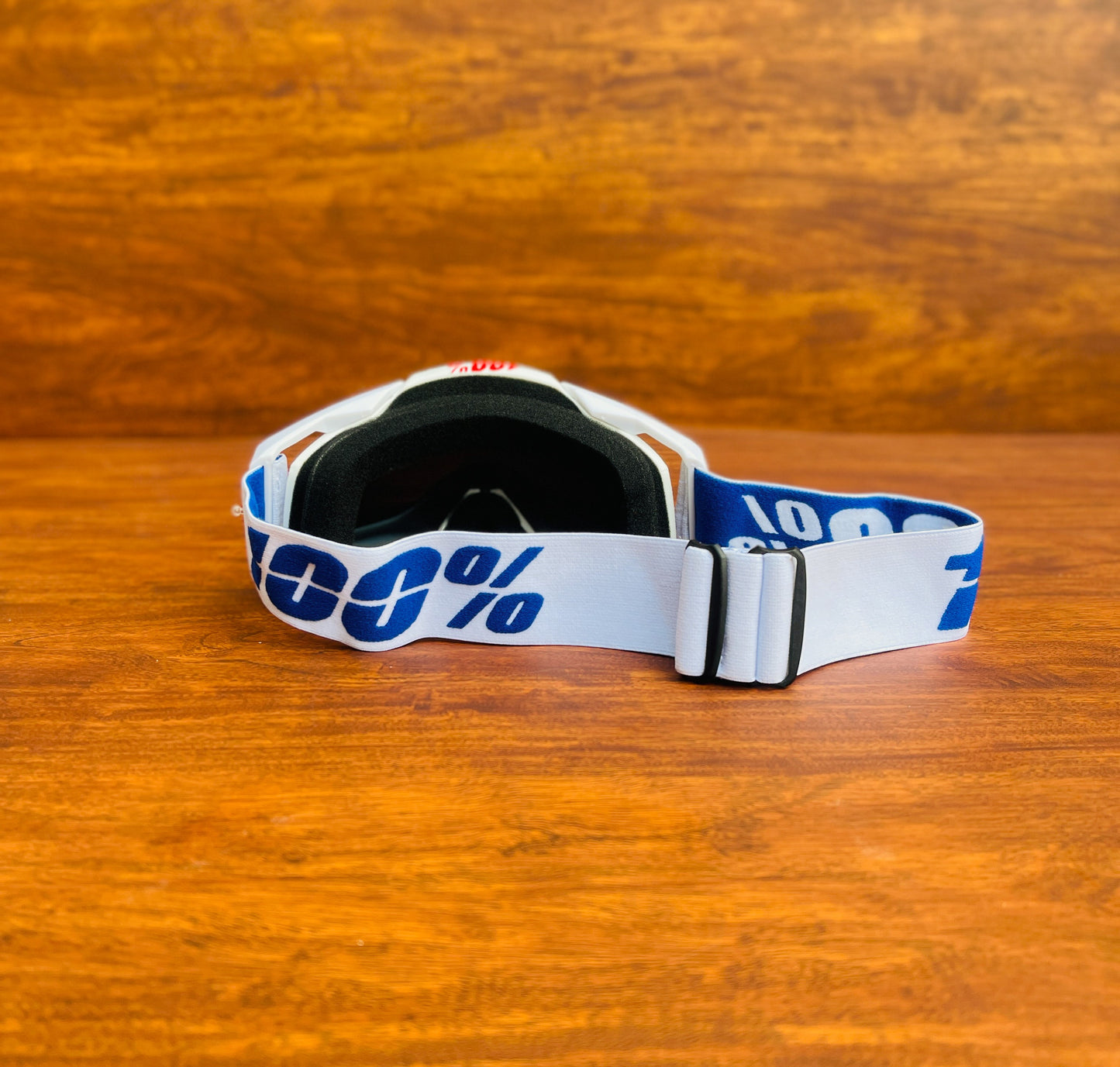 100% RACECRAFT WHITE (BLUE LENS) | MX GOGGLES