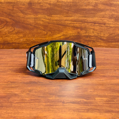 100% ARMEGA OLD BLACK (SILVER LENS) | MX GOGGLES