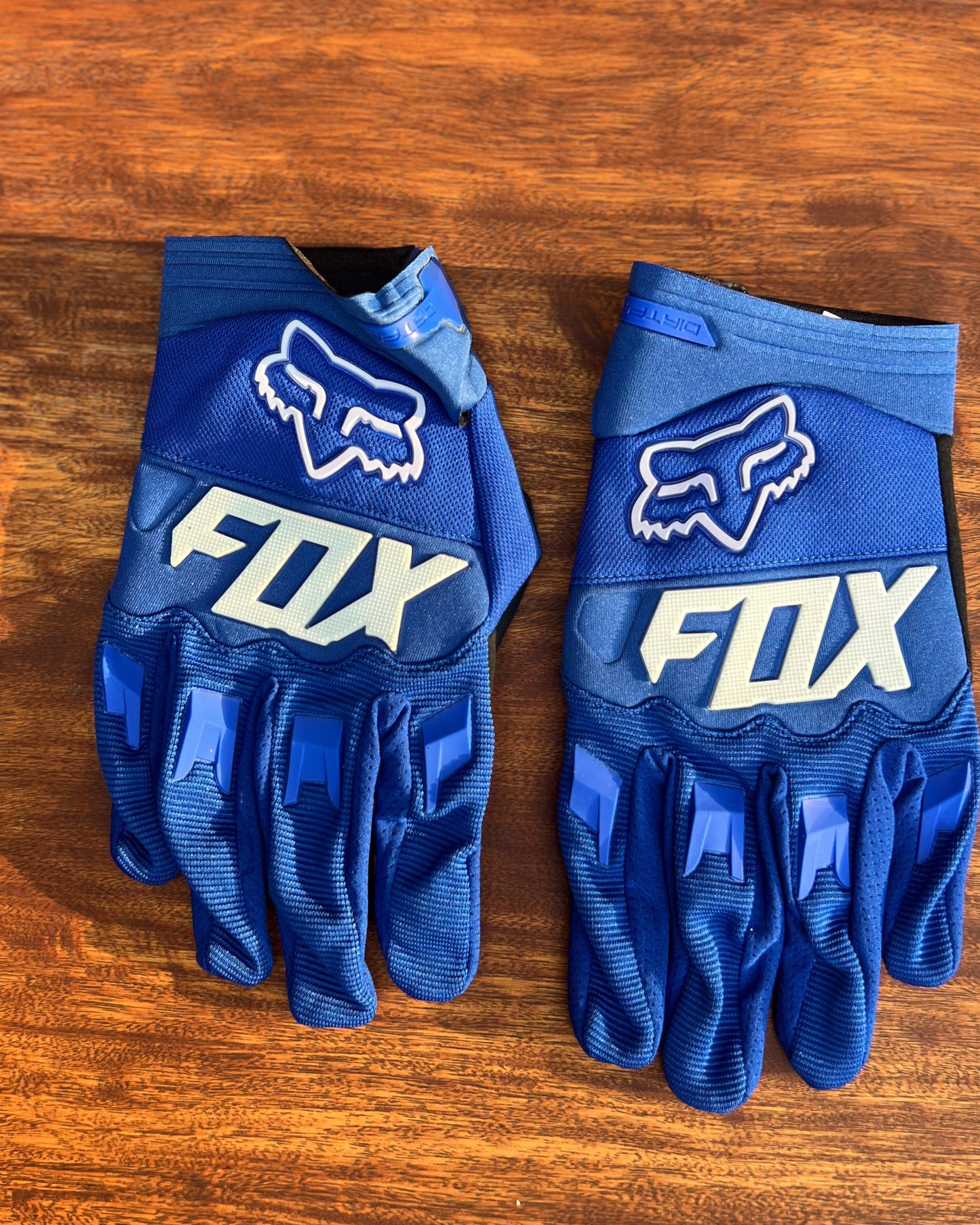 FOX MX BLUE WHITE LETTERING S | MX GLOVES