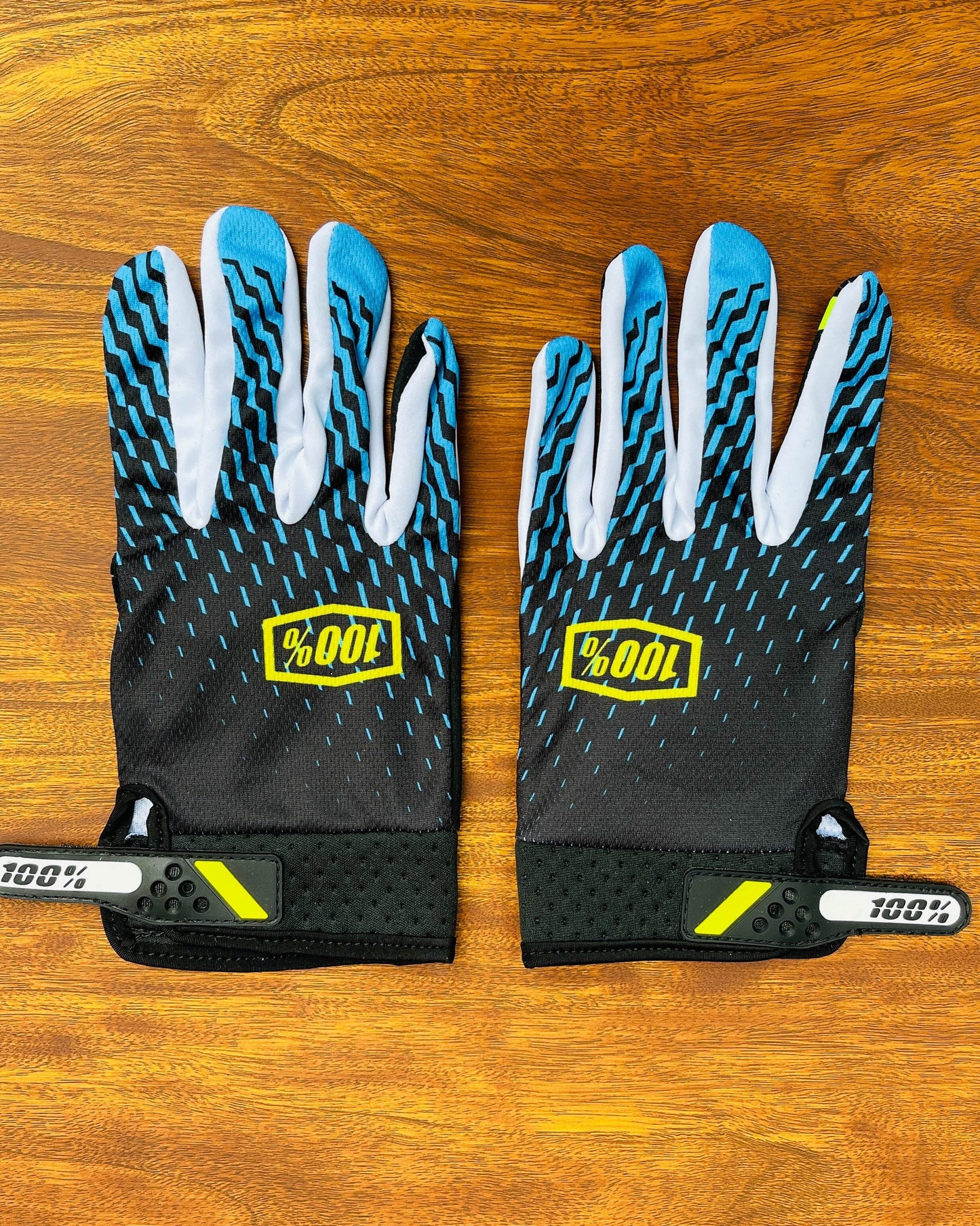 100 % BLUE YELLOW BLACK M/L | MX GLOVES